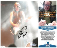 Todd Rundgren Utopia Rocker signed 8x10 photo Beckett COA exact Proof autograph.