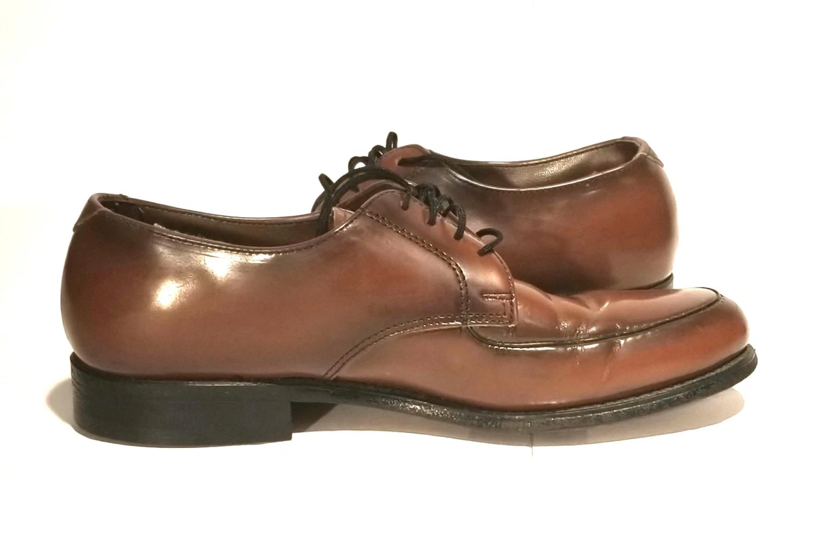 Rockport Brown Men s Dress Shoes sz 8 D Solid Leather Upper Balance Man Made