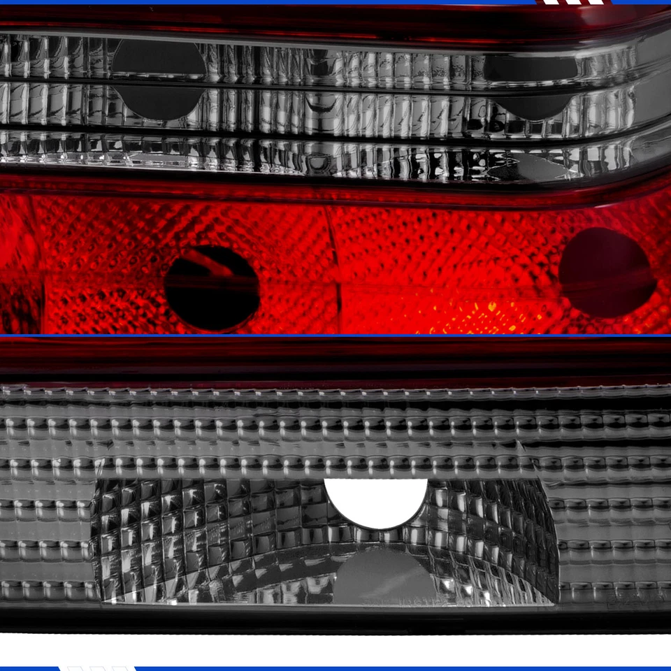 Luz trasera lente roja humo estilo OE para Mercedes Benz Clase S W140 97-99 3 piezas Foto 3 de 4