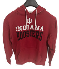Indiana Hoosiers Pullover Sweatshirt Mens Size Medium Embroidered Red Colosseum