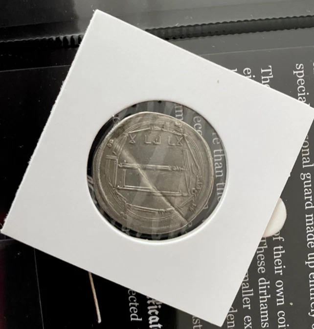 Moneda de plata Age of Vikings dinastía abasí con certificado de autenticidad y álbum Foto 3 de 3
