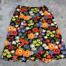 Vintage Gossard Artemis Nylon Multicolored Floral Skirt Slip