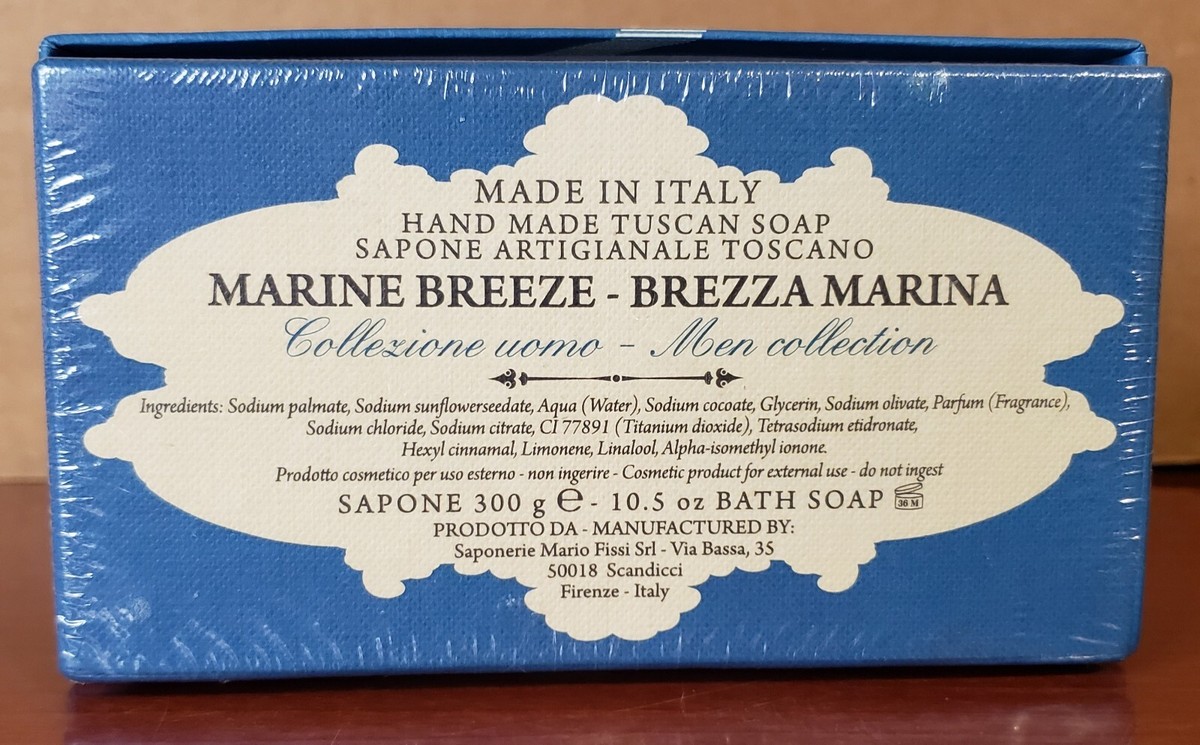 Sapon Marine Breeze Vegetable Bath Soap 10.5 oz Hand-made in