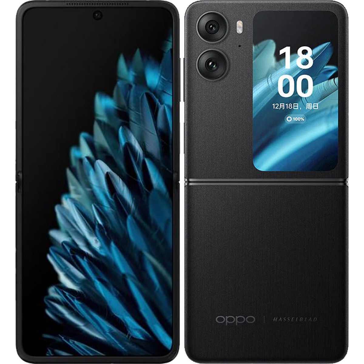 Oppo Find N2 Flip 5G Astral Black 256GB + 8GB Dual-SIM Unlocked