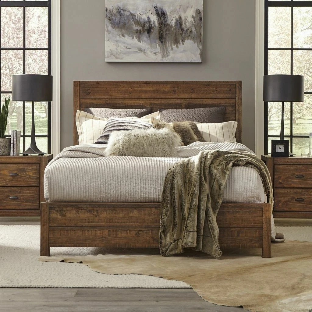 encender un fuego acampar Estéril Rustic Platform Bed Frame King Size with Headboard Bedroom Solid Wood Walnut | eBay encender un fuego acampar Estéril Rustic Platform Bed Frame King Size with Headboard Bedroom Solid Wood Walnut | eBay