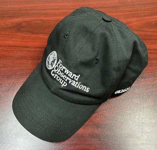 Forward Observations Group Corporate Logo Dad Mütze Baseball Cap schwarz limitiert