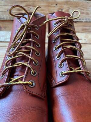 靴 redwing 8166  US9 Redwing roundtoe brown leather boots style 8166 UK 8 US 9 | eBay