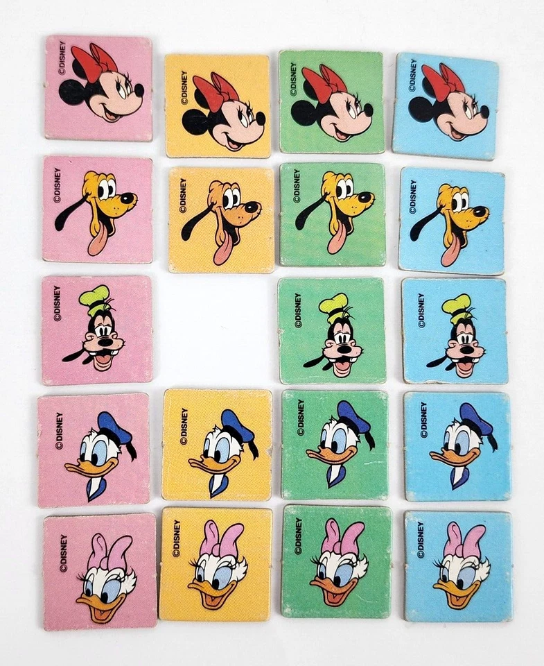 1988 Disney Mickey Mouse Vintage Yahtzee Peças de Reposição NÃO Completas - Imagem 4 de 4