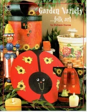 Garden Variety Folk Art Acrylic Decorative Painting Pattern Book Melinda Frewin