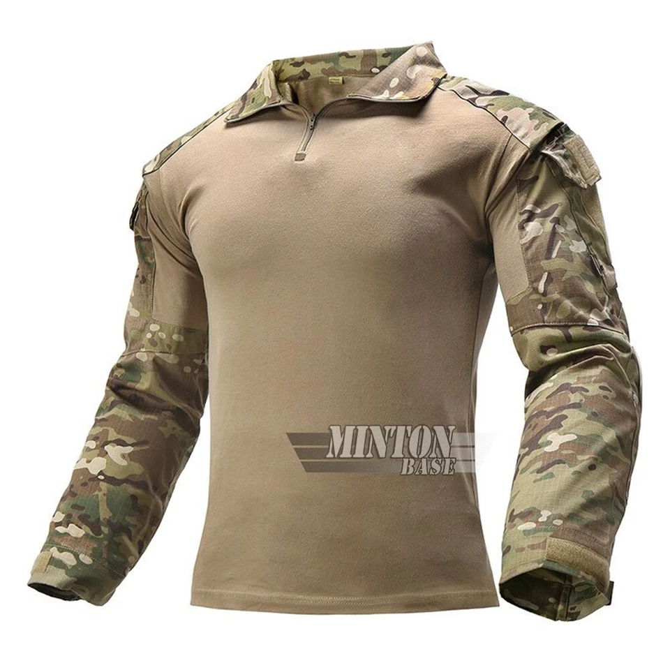 G2 Camisa y Pantalones de Combate Codo Rodilleras Conjunto Ejército Táctico Militar BDU Uniforme Foto 2 de 4