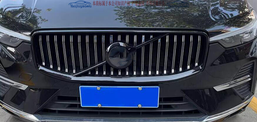 VOLVO XC60 フロントグリル For Volvo XC60 2018-2024 ABS glossy black Exterior Front