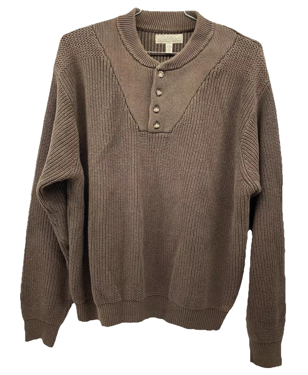 Cabela's Suéteres Henley para Homens