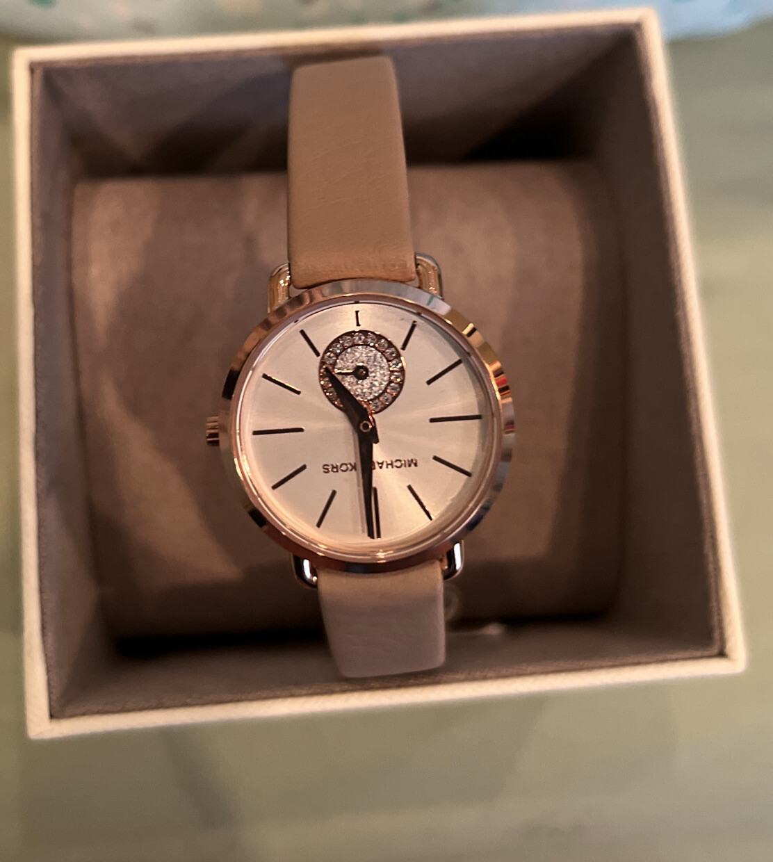 Petite Portia Leather Watch MK2752 28mm 