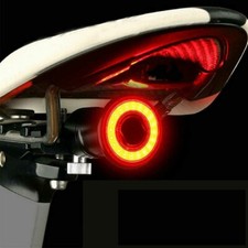 Fanale posteriore bici bicicletta sensore di frenata ricaricabile USB sottosella