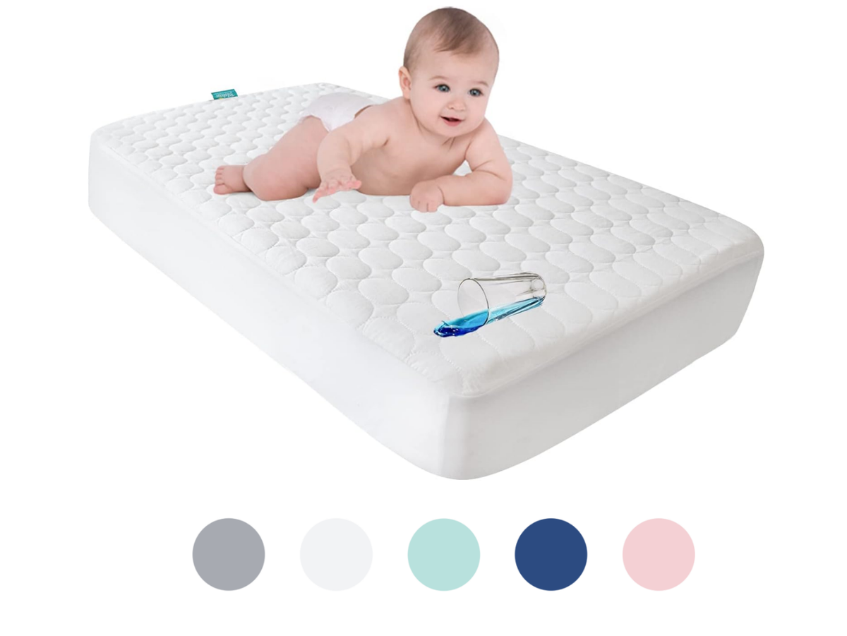 Sealy Cozy Dreams Crib Mattress Pad Protector Waterproof, Quilted - Main Image