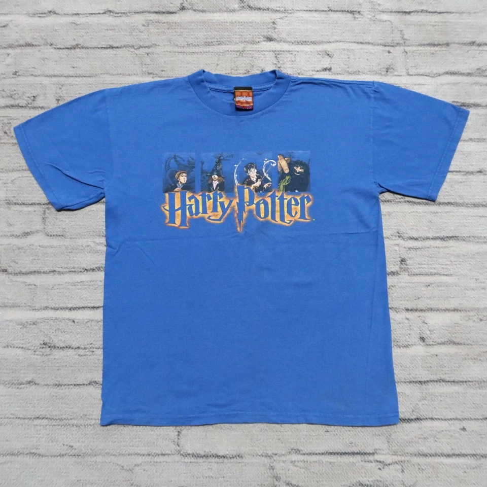 Camisa Harry Potter Vintage 2000 Niños Talla XL Azul Foto 2 de 4