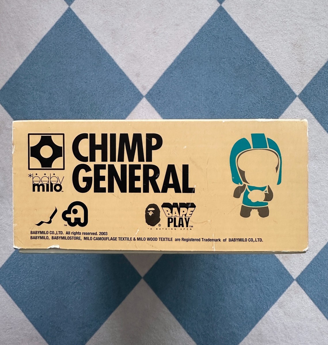 a bathing ape CHIMP GENERALフィギュアセット BAPE BABY 2003 MILO CHIMP GENERAL PLASTIC TOY FIGURE VINTAGE A