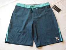 Men's Hurley Phantom board shorts swim surf skate trunks boardshorts 30 Nvy Aqua