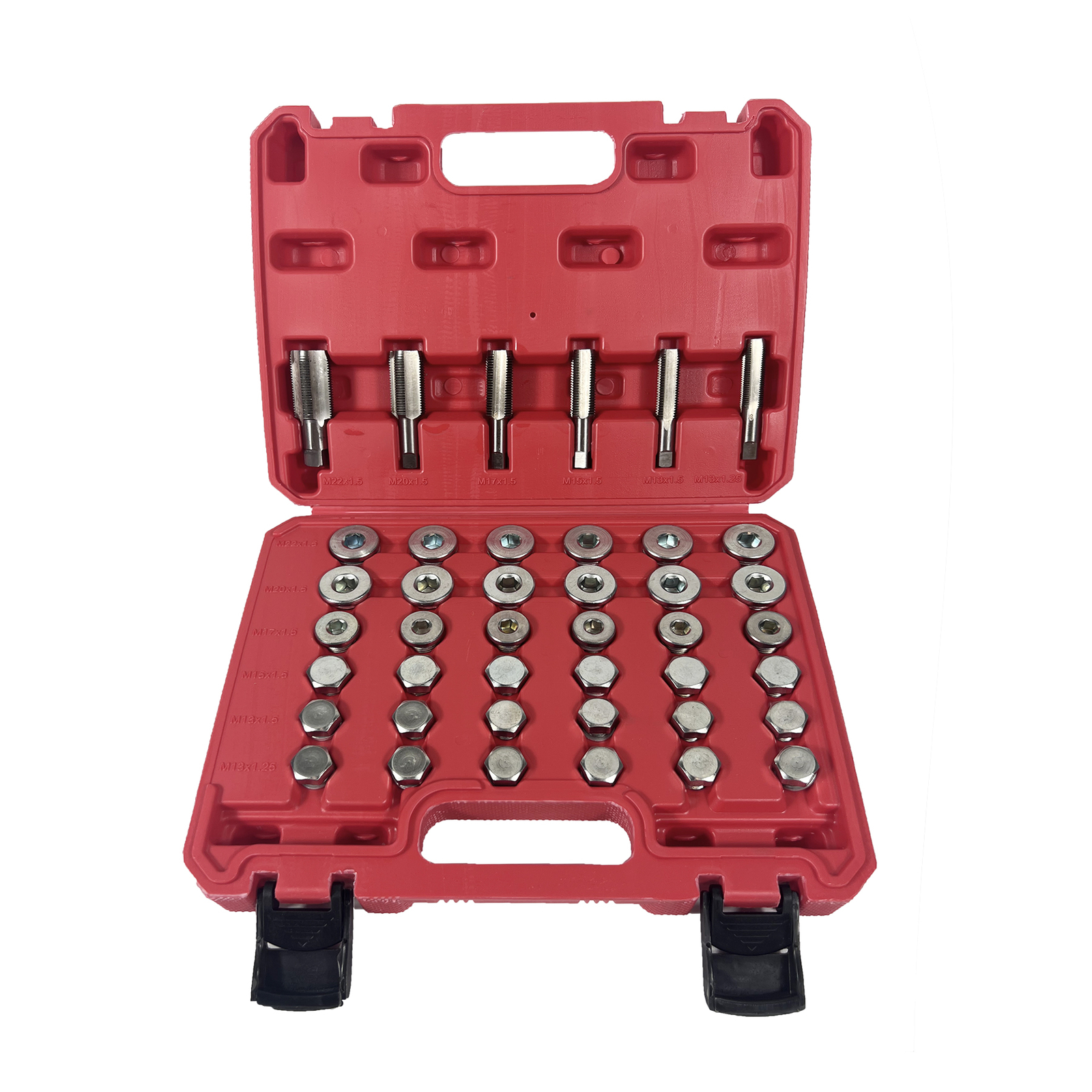 114pc Oil Pan Thread Sump Repair Kit Gearbox Drain Plug Tool Set M13