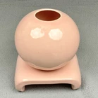 Haeger Pottery Pink Round Pot Vase With Stand #3293 1984 Vintage