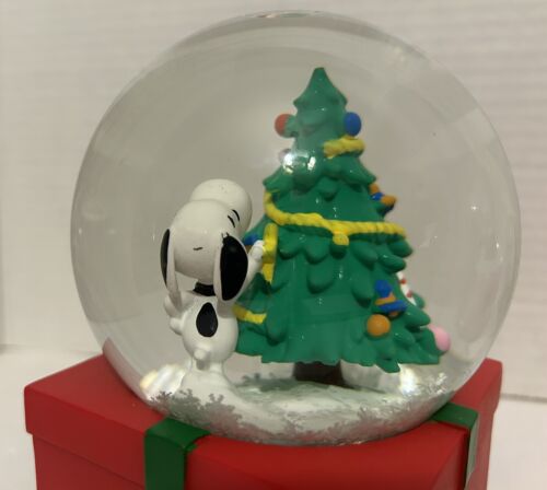 Arachidi Musicale Globo di Neve Snoopy & Woodstock Decora Albero "Jingle Bells" 5,5" - Foto 17 di 20