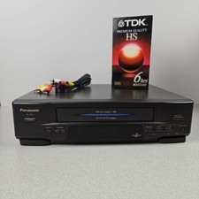 Panasonic PV-V4553 VCR HIFI Stereo Recorder Player  Blank Tape and RCA Cables