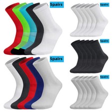 5 Pairs Cycling Socks Men Women Breathable Crew Bike Running Socks Fashion Compr