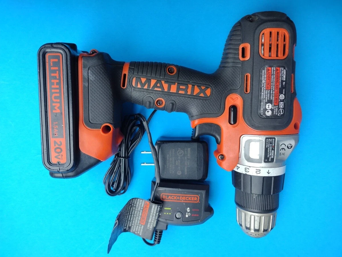 BLACK+DECKER Matrix 20-volt Max 3/8-in Keyless Cordless Drill (1-Battery  Included, Charger Included) in the Drills department at