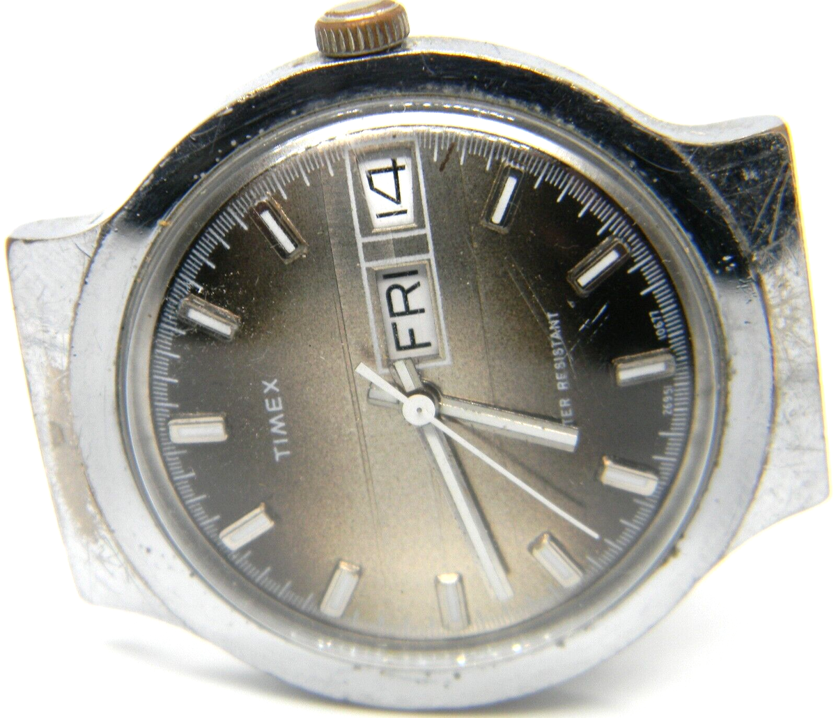 CJ men Vintage 1977 Timex Marlin Manual Wind UFO 26951 10677 CJ men Vintage 1977 Timex Marlin Manual Wind UFO 26951 10677