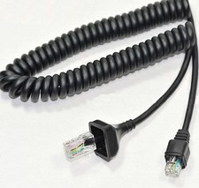 6 Pin to 8 pin Replacement Microphone Cable Coiled Cord for Kenwood Mobile