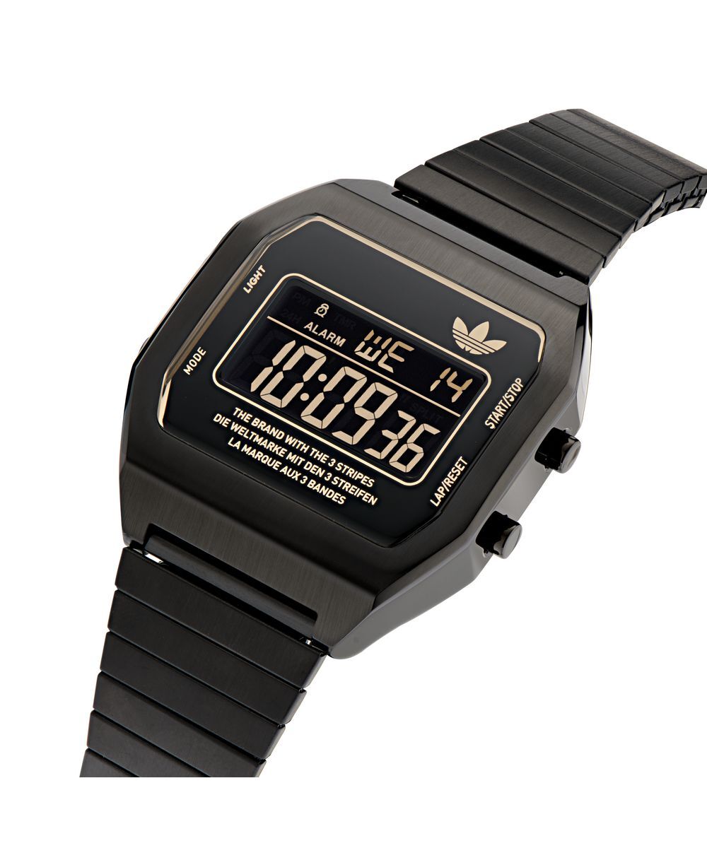 adidas digital watch black