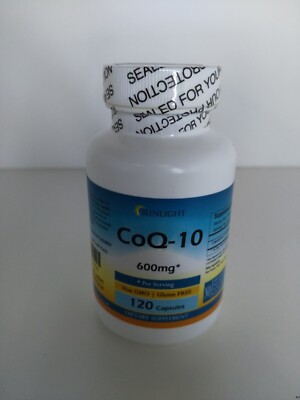 CoQ-10 CoEnzyme Q-10 600mg Serving  Super High Potency Big Bottle 120 Capsules