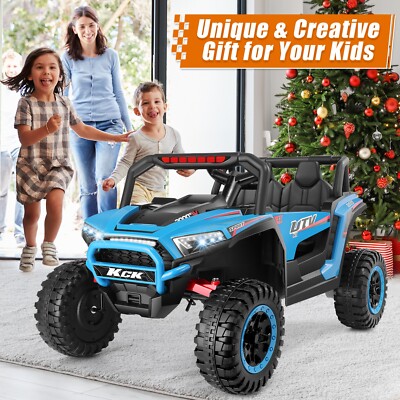 2 Seater Ride on Car for Kids 24V Battery Powered Electric Toy Car UTV Beach Car