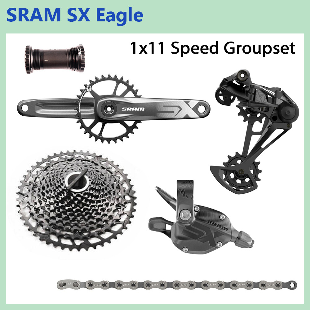ほぼ新品 SRAM SX EAGLE 12s 一式セット 11-50t SRAM SX Eagle DUB Groupset 12-speed 1210 cassette 11-50T