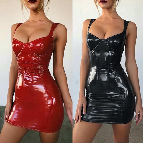 bodycon pvc dress