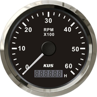 KUS Instrument Drehzahlmesser schwarzes Display, bis 6000 U/Min KUS1011