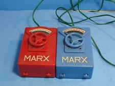  2 Vintage Speedmarx Deluxe Battery-Operated Slot Car Racing Controllers.