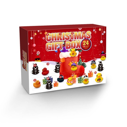 Christmas 24 Days Countdown Advent Calendar 24 Rubber Ducks Kids Toys Gift  Bath✨ | eBay