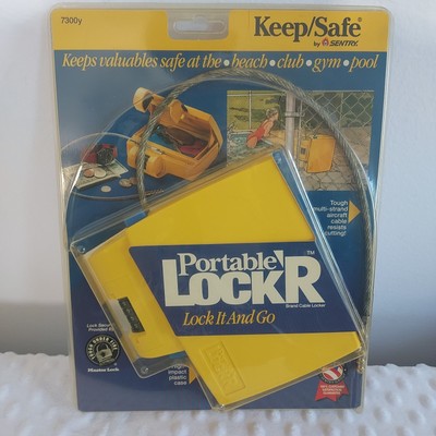 Portable Locker Keep/Safe Lock and Go by Sentry Has Cable Great for Travel New