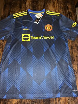Adidas Mens 2021-22 Manchester United Third Soccer Jersey GM4616
