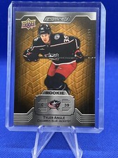 Tyler Angle 2023-24 Engrained Rookie Oak /399 #163 Columbus Blue Jackets