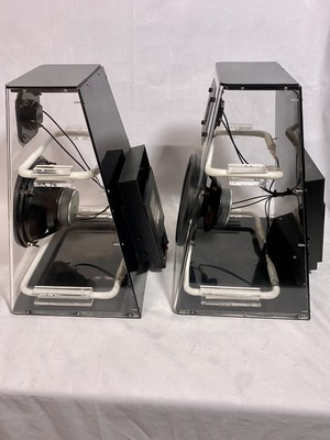 Vintage 1980s Neon Cleo Audio Pair of Speakers Cicena | eBay