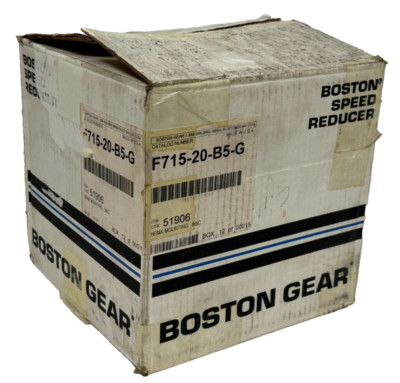 NEW BOSTON GEAR F715-20-B5-G RIGHT ANGLE WORM GEAR REDUCER 20:1
