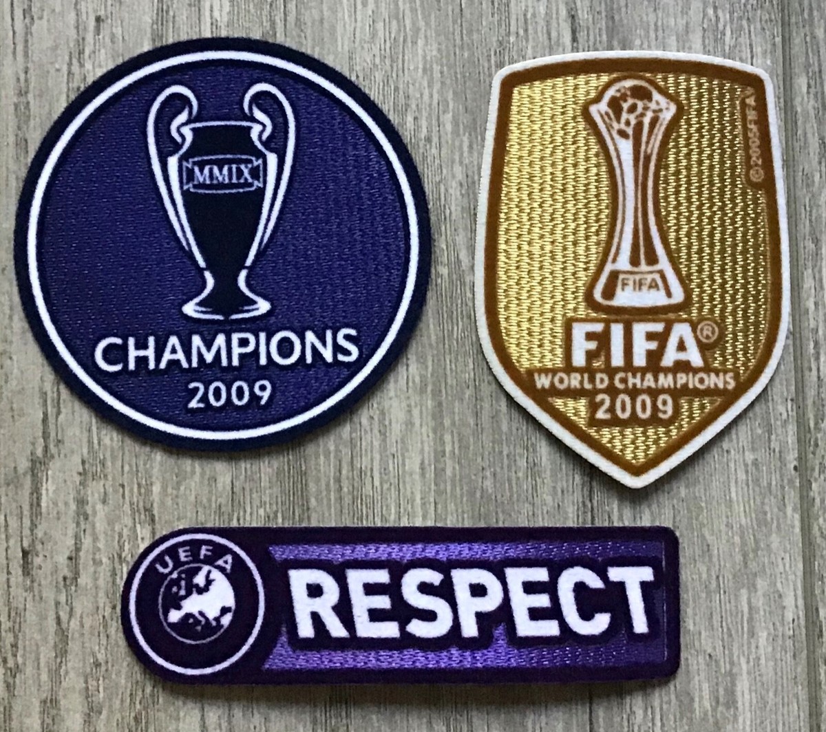 Champions League Winner 2009 BARCELONA MESSI XAVI Patches Badges