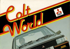 Mitsubishi Colt Range 1981-1982 UK Foldout Brochure Sapporo Sigma Galant Lancer