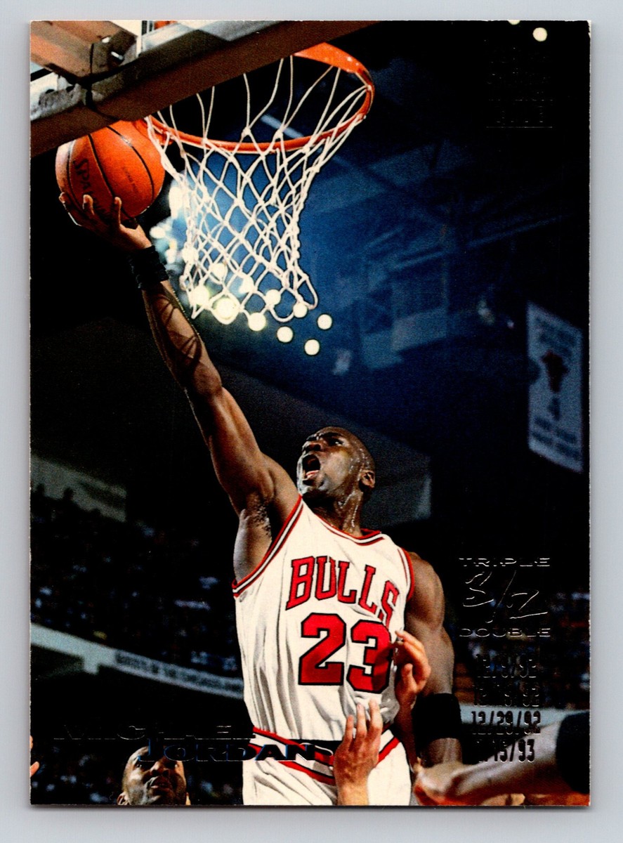 1993-94 Topps Stadium Club Michael Jordan #1 Triple-Double 3/2