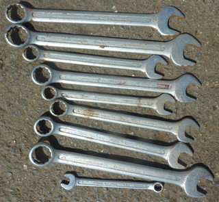 Lot of KAMASA Metric Combination Spanners Various Sizes 17 19 12 16 etc