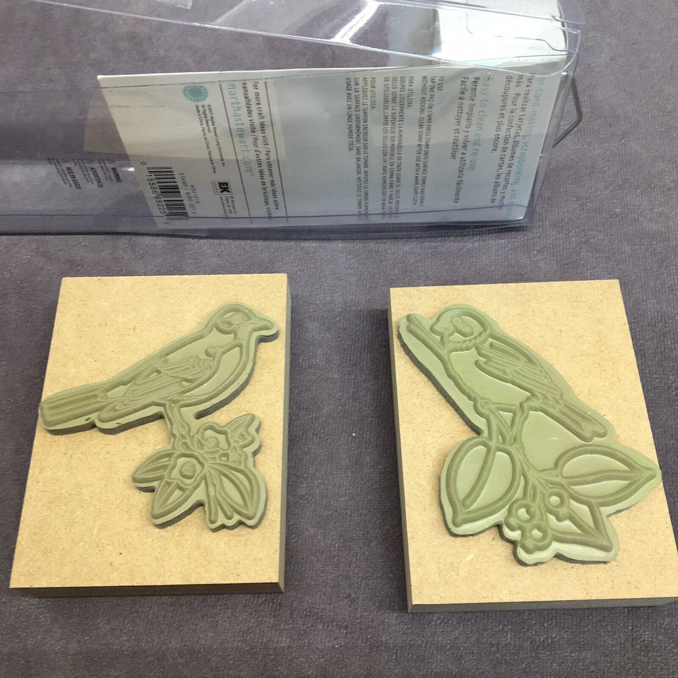 Martha Stewart Crafts- Birds- Wood Mount Rubber Stamps -Never Used - Image 3 of 4