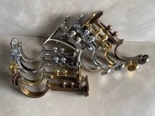Brass Curtain Pole ADJUSTABLE BRACKETS, slight seconds