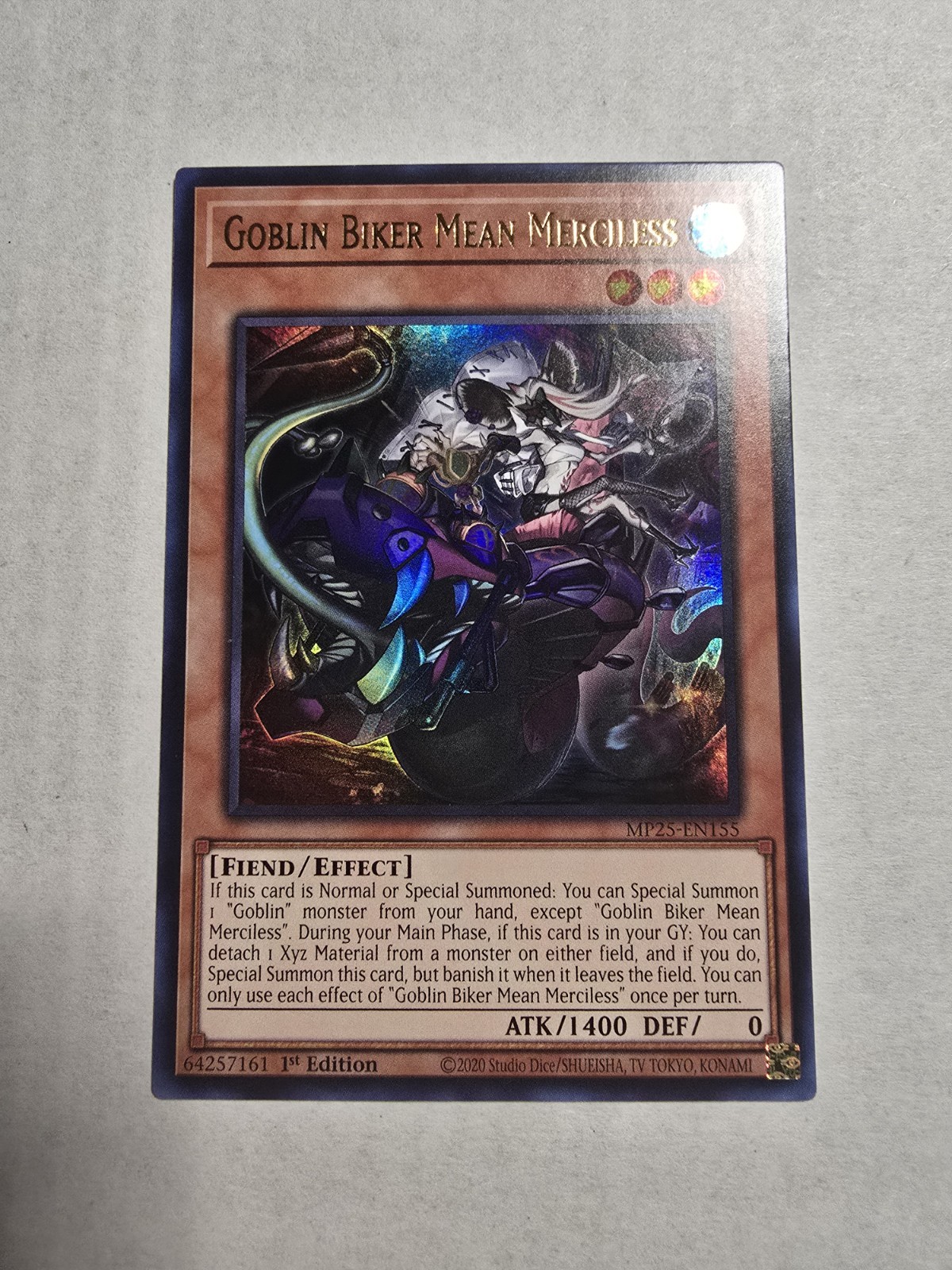 Goblin Biker Mean Merciless MP25-EN155 2025 Mega-Pack 1st Edition